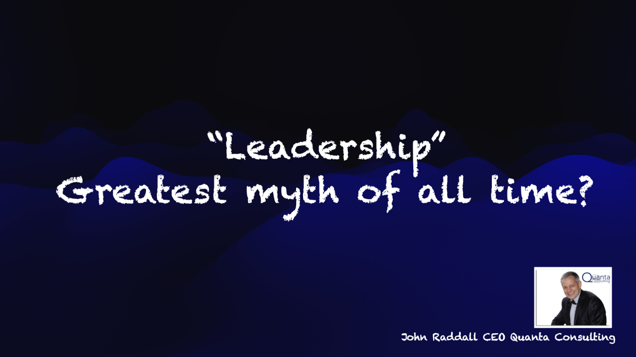 Leading is Acting.  Is "Leadership" an Unrelated Linguistic Repository?